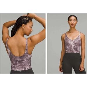 Lululemon Align Tank Top Diamond Dye Mink Bery Lunar Rock Shadow Grey Size 6